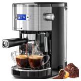 $110 (READ)Stainless Steel Coffee Maker with Froth