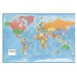 World Classic Premier Wall Map Laminated