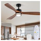 52  Outdoor Ceiling Fan with Light, Remote