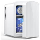 Mini Fridge 4L/6 Can Cooler & Warmer, White