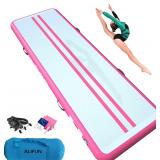 $104 ALIFUN Inflatable Gymnastics Mat Pink