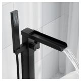 $170 Freestanding Bathtub Faucet, Black, 7.4 GPM
