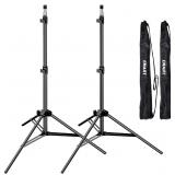 EMART 7 Ft Light Stand   2 Pack with Case