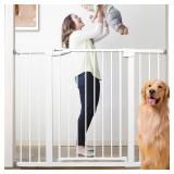36' Extra Tall Wide Baby Gate - White