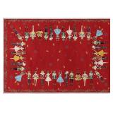 Artoid Mode Watercolor Red Nutcrackers Rug 2x3