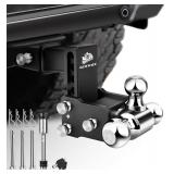 $160 METOWARE 2' Receiver Hitch w/ Tri-Ball & Lock