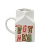 Bullseye Egg Nog Ceramic Mug Carton