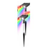 Color Changing Solar Spot Lights 8 Modes RGB