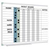Lockways In/Out Magnetic Dry Erase Board 24x18