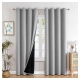 ChrisDowa 100% Blackout Curtains, 52x72
