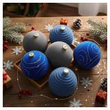 Suzile 6 Pack 6' Velvet Christmas Balls