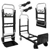 3-in-1 Folding Hand Truck, 600Lbs Capacity