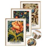 UPWOIGH Framed Wall Art: Morris Botanical Set