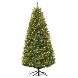 GOFLAME 4ft Pre-Lit Xmas Tree, Hinged