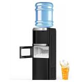 $265 Water Dispenser with Ice Maker - Black