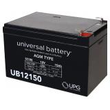 UPG UB12150 12V 15AH SLA Battery .250 TT