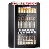 $230 COWSAR Mini Fridge: 3.2 Cu Ft, Glass Door
