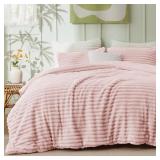 Bedsure Queen Comforter Set - Pink 88x88