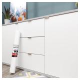 Decotalk White Contact Paper Wall Vinyl Wrap