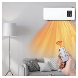 Wall Mounted Heater with Remote, Air-Cooled