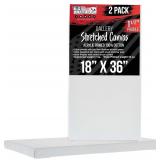 US Art Supply 18x36 Canvas, Gallery Depth 1.5'