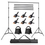 Photo Video Studio Backdrop Stand Kit with Bag