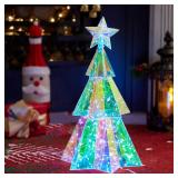JOIEDOMI Lighted Iridescent Xmas Decoration