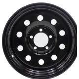 Black 15x6 Trailer Rim 5 Lug 4.5' Wheel