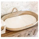 Seagrass Changing Basket with Waterproof Pad