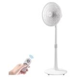 7-Blade 14.5' Pedestal Fan, DC, Remote, Timer