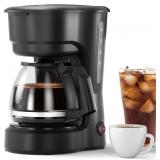 Compact 5-Cup Coffee Maker with Brew-Pause