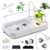 Large Turtle Tank Kit with Lamp and Filter