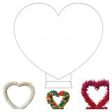6.7FT Heart Arch Backdrop Stand, White