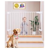 Cumbor 29.2 43' Baby Gate for Stairs, White