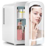 Xbeauty Skincare Mini Fridge with LED Mirror