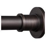 BRIOFOX Shower Curtain Rod 43-72 in Stainless