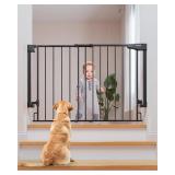 Cumbor 29.2 43' Wall-Mount Baby Gate, Black