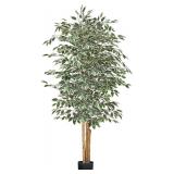 VEVOR 6FT Ficus Tree with Black Pot, Indoor