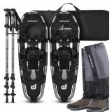 Odoland Snowshoes with Poles, Gaiters, Bag