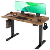 Claiks Electric Standing Desk, 24x48, Black/RB