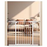 keny 29-42.5 in Baby Gate for Stairs, White