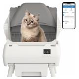 $200 Automatic Cat Litter Box - App Control, White