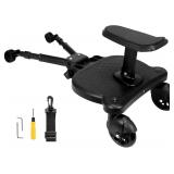 Universal Stroller Board with Seat, Black