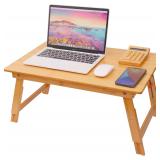 COIWAI Lap Desk Bed Table Bamboo