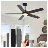 52' Ceiling Fan with Lights, Remote, DC Motor