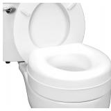 HealthSmart Raised Toilet Seat for Standard