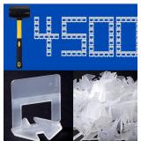 Tile Leveling Clips & Spacers Set, 4500pc