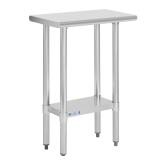 Hally Stainless Steel Table 14x24 in, NSF