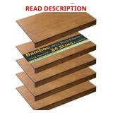 $130 Bamboo Wire Shelf Covers for Pantry (4pc)