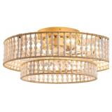 $120 Boho Ceiling Fan with Lights, Flush Mount